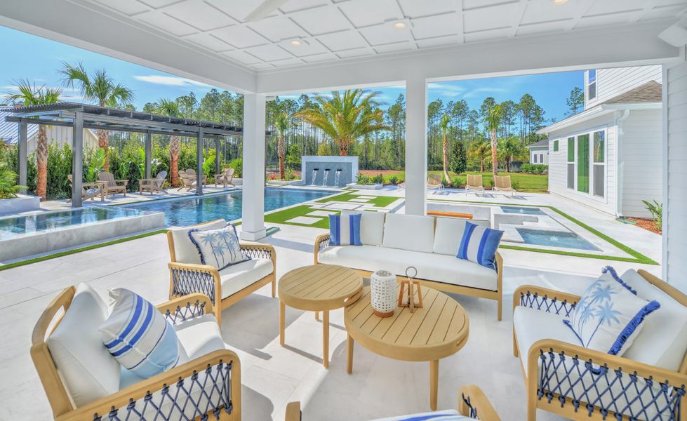 Exterior details and patio area of a home in Courtney Grove, St. Augustine (Image 36). Exterior details and patio area of a home in Courtney Grove, St. Augustine (Image 36).