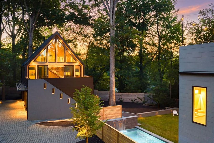 Exterior details and patio area of a home in , Atlanta (Image 57).