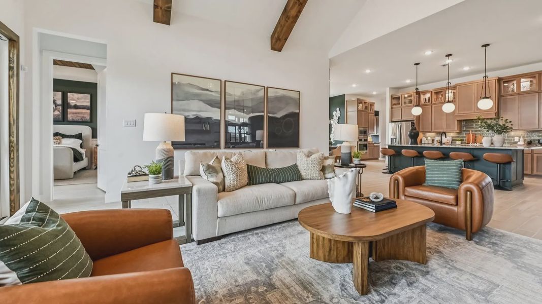 Representative furnished interior of a home built from the Sweetwater by Chesmar Homes in Evergreen 60s, Conroe (Image 9). Representative furnished interior of a home built from the Sweetwater by Chesmar Homes in Evergreen 60s, Conroe (Image 9).