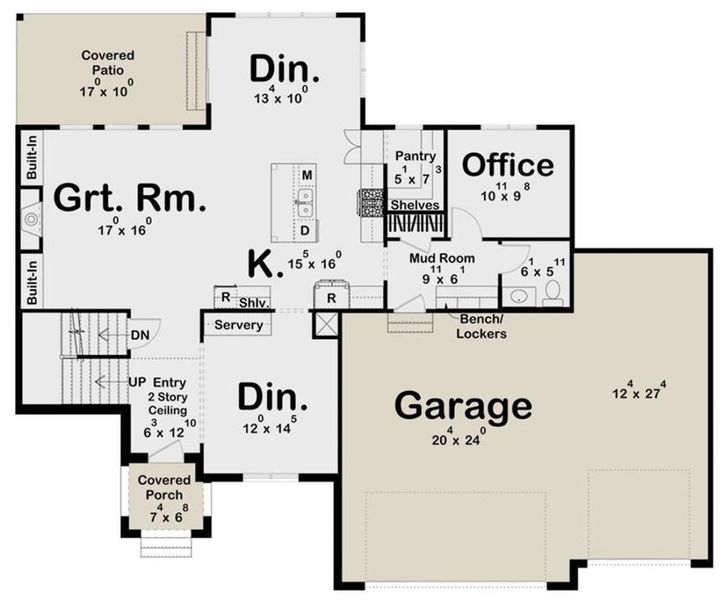 2D floor plan layout of this home in , Marietta, GA (Image 4).
