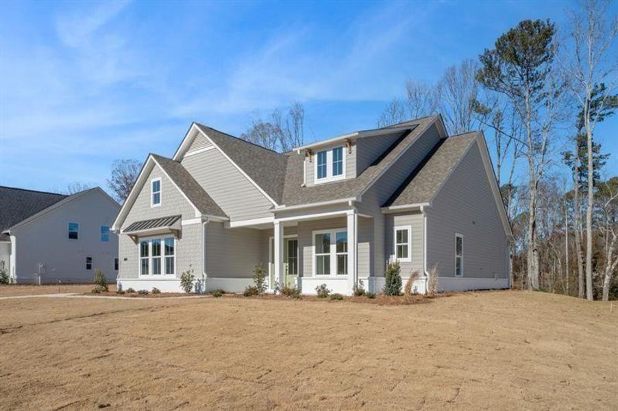 Front exterior of a new home in , Gainesville, GA, highlighting curb appeal (Image 28).