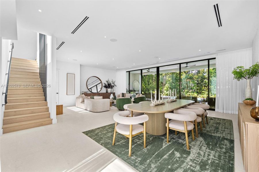 Furnished interior view inside a new home in , Miami (Image 19).