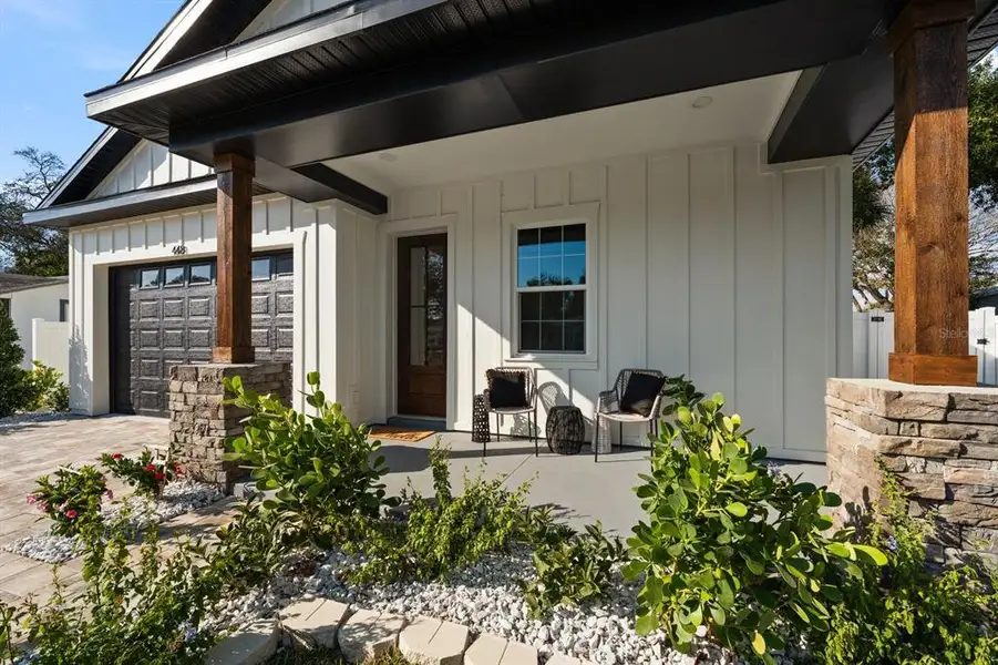Exterior details and patio area of a home in , Dunedin (Image 26).