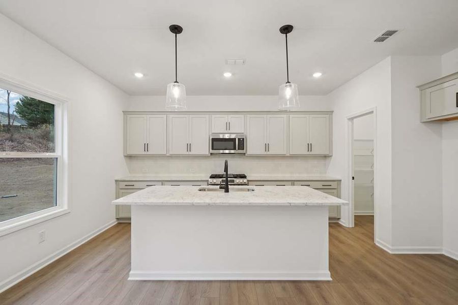 Furnished interior view inside a new home in Eastlyn Crossing, Flowery Branch (Image 5).