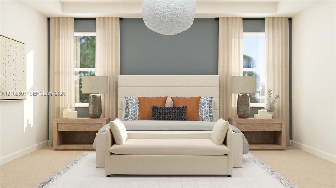 Furnished interior view inside a new home in Altamira, Homestead (Image 2). Furnished interior view inside a new home in Altamira, Homestead (Image 2).