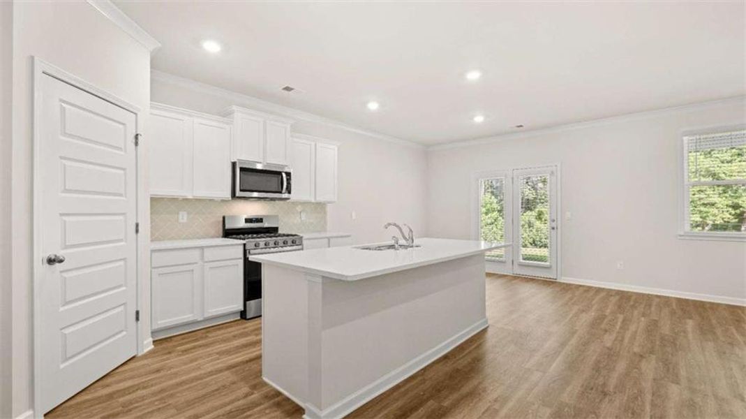 Furnished interior view inside a new home in Independence, Loganville (Image 11). Furnished interior view inside a new home in Independence, Loganville (Image 11).