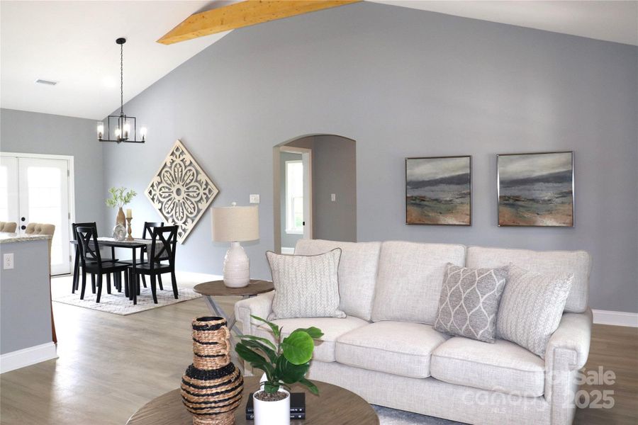 Furnished interior view inside a new home in , Lenoir (Image 7).