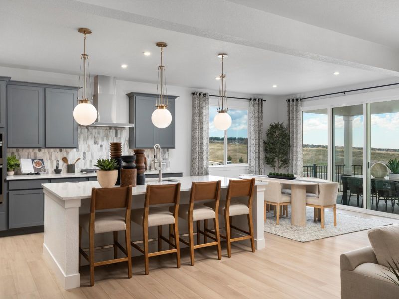Furnished interior view inside a new home in Jackson Creek, Monument (Image 13).