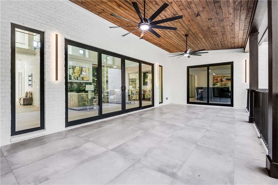 Exterior details and patio area of a home in , Sandy Springs (Image 4). Exterior details and patio area of a home in , Sandy Springs (Image 4).