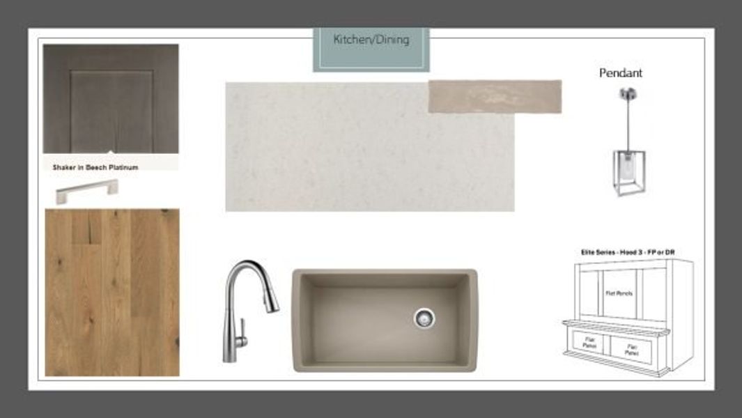 Sample of building materials used in homes in Rio Vista at Kelly Ranch, Aledo (Image 24).