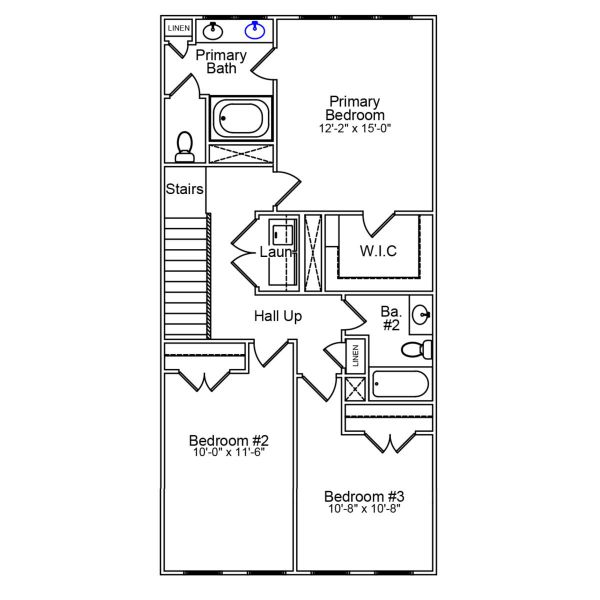 2D floor plan layout of this home in Renaissance at White Oak, Garner, NC (Image 5). 2D floor plan layout of this home in Renaissance at White Oak, Garner, NC (Image 5).