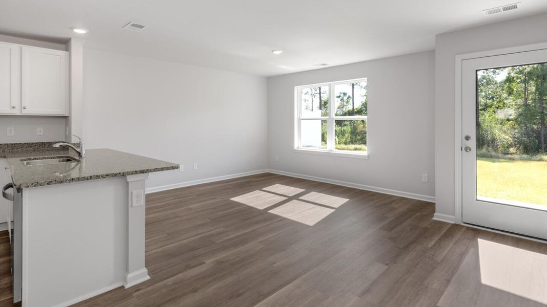 Furnished interior view inside a new home in Grayson Park Townhomes, Leland (Image 8).
