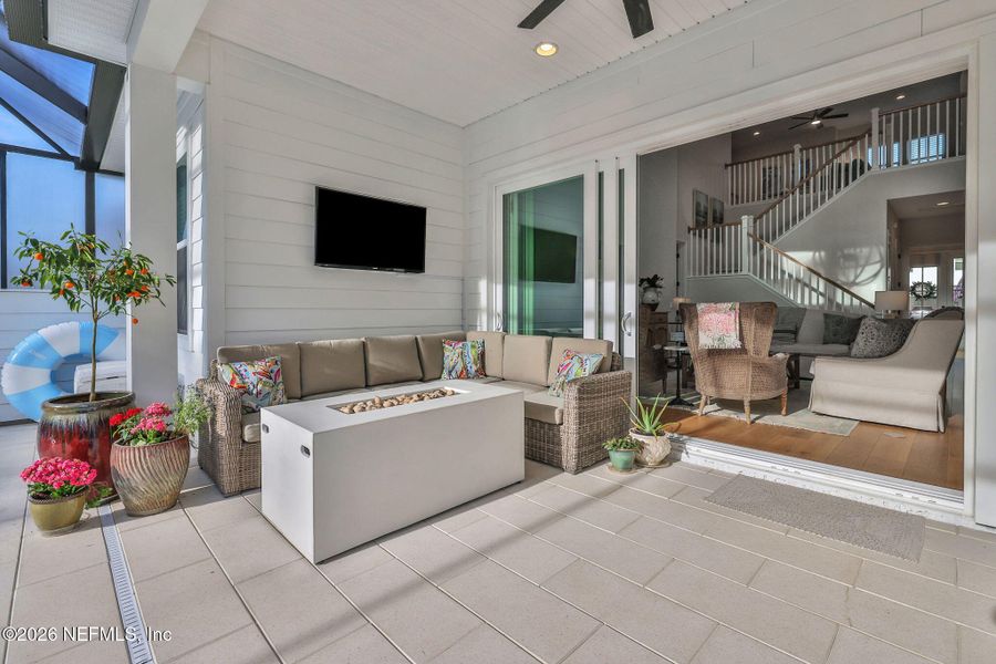 Exterior details and patio area of a home in Settler's Landing at Nocatee, Ponte Vedra (Image 38).