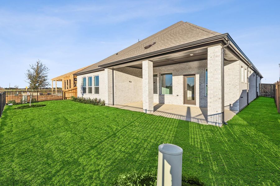 Exterior details and patio area of a home in Oakwood Estates, Waller (Image 26). Exterior details and patio area of a home in Oakwood Estates, Waller (Image 26).