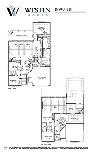 2D floor plan layout of this home in Santa Rita Ranch, Santa Rita Ranch, TX (Image 4).