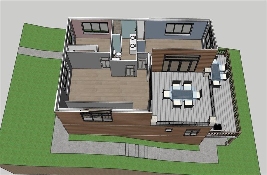 2D floor plan layout of this home in , Ellijay, GA (Image 4).