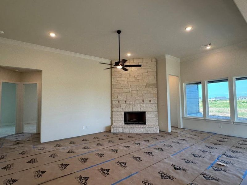 In-progress construction of a new home in Rocky Top, Krum, TX (Image 12).