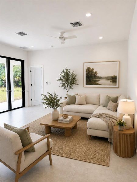 Furnished interior view inside a new home in , Lehigh Acres (Image 13).