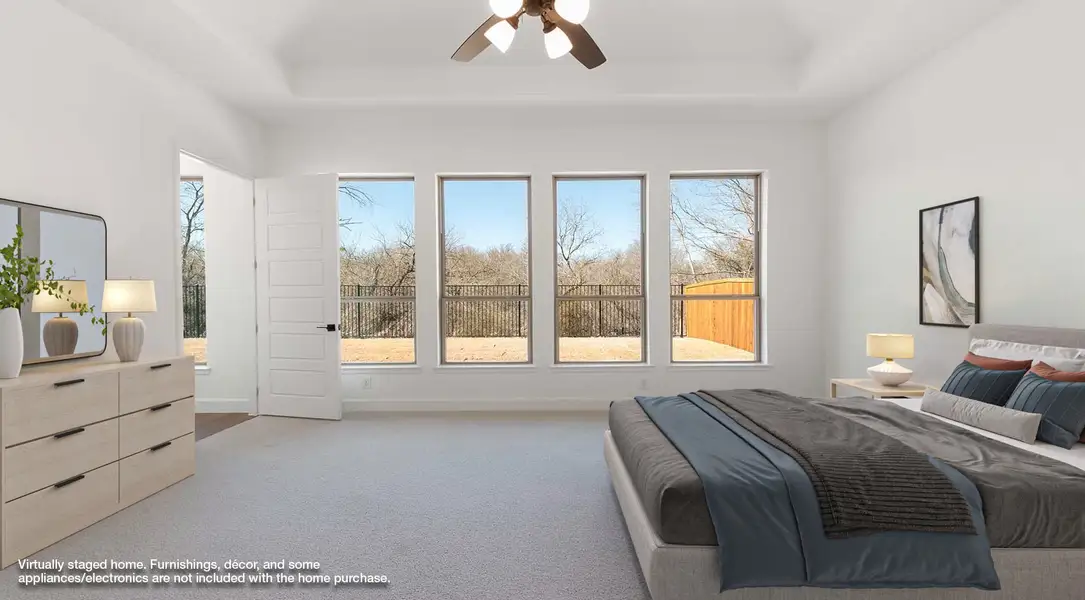 Representative furnished interior of a home built from the 3236W by Perry Homes in Sonoma Verde, Rockwall (Image 6).