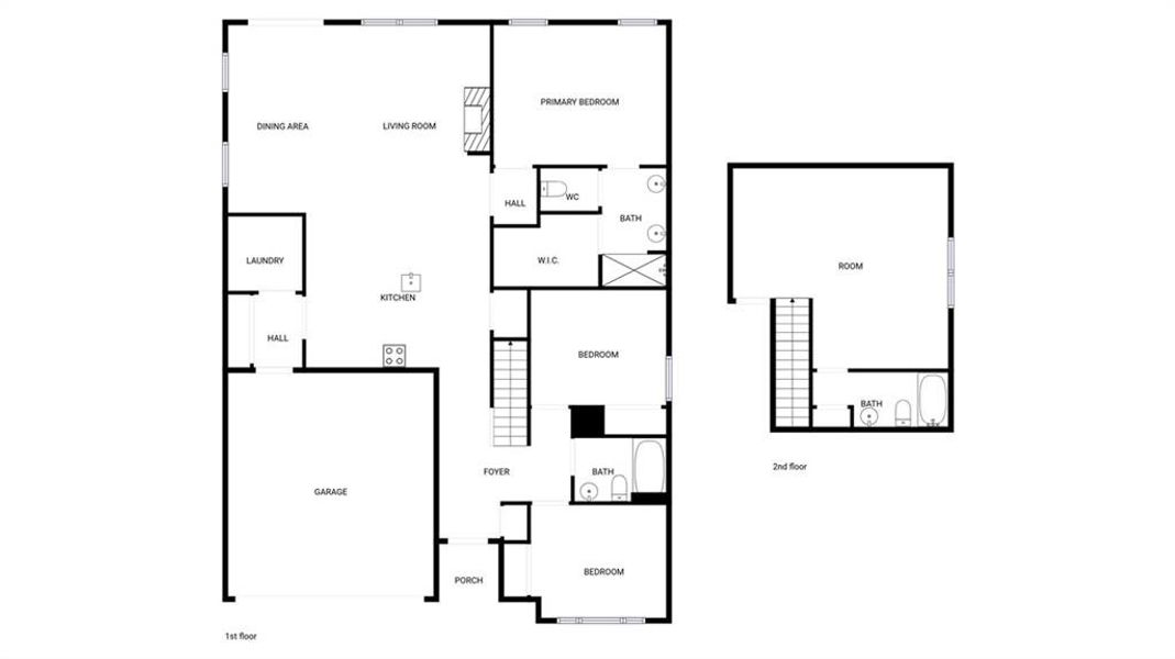 2D floor plan layout of this home in , Sharpsburg, GA (Image 4).