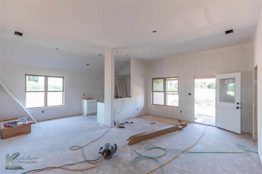 View of unfurnished living room