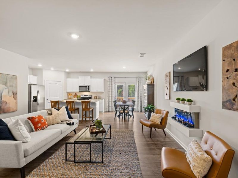 Furnished interior view inside a new home in Mountain Park, Dahlonega (Image 22). Furnished interior view inside a new home in Mountain Park, Dahlonega (Image 22).