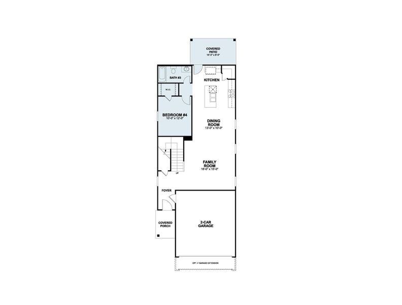 2D floor plan layout of this home in Heritage, Dripping Springs, TX (Image 3).
