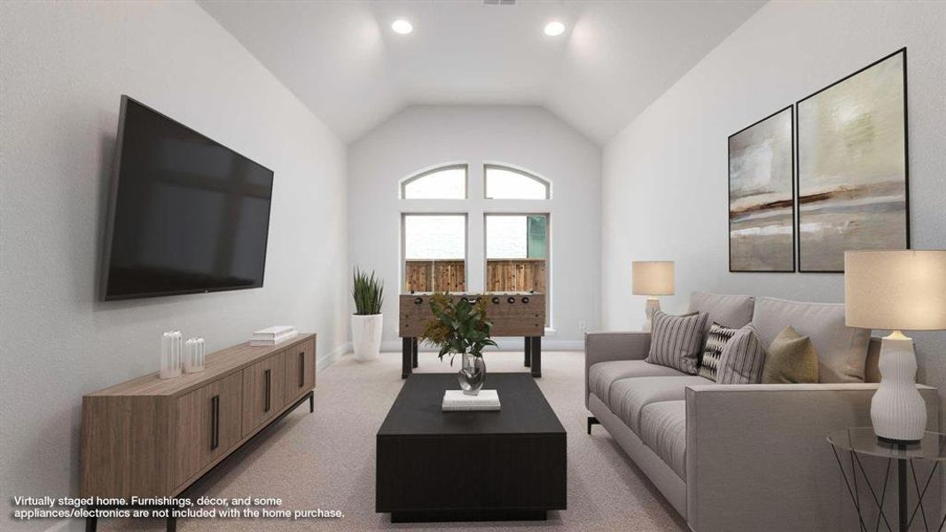 Furnished interior view inside a new home in North Sky, Celina (Image 5). Furnished interior view inside a new home in North Sky, Celina (Image 5).