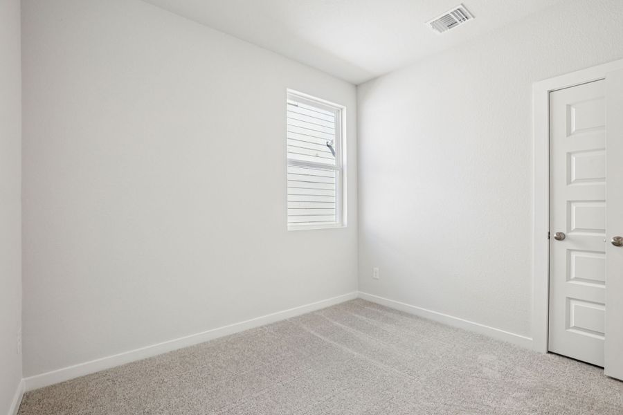 A room with white walls. A room with white walls.