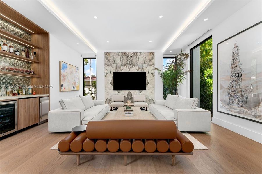 Furnished interior view inside a new home in , Miami (Image 51).
