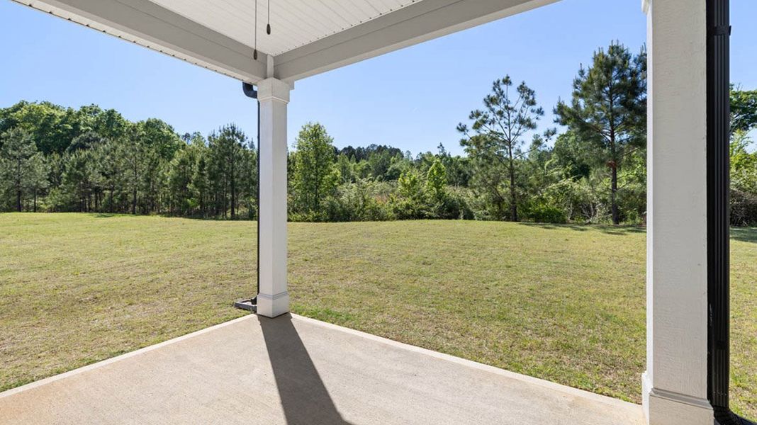 Representative exterior details of a home built from the Fleetwood by D.R. Horton in Evergreen Crossing, Locust Grove (Image 3).