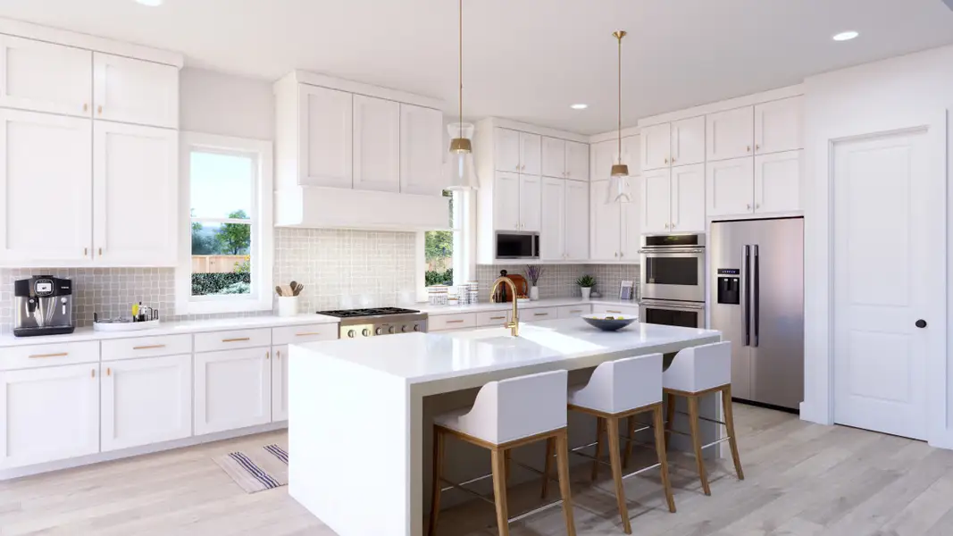 Representative furnished interior of a home built from the Ashland III by Southgate Homes in Eliana, McKinney (Image 6).