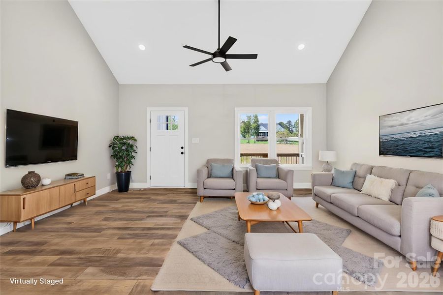 Virtually Staged great room/living area Virtually Staged great room/living area