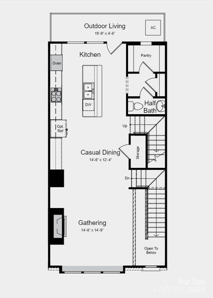 Floor Plan - Structural Options Added Include: Bedroom and full bath in place of flex area and half bath.