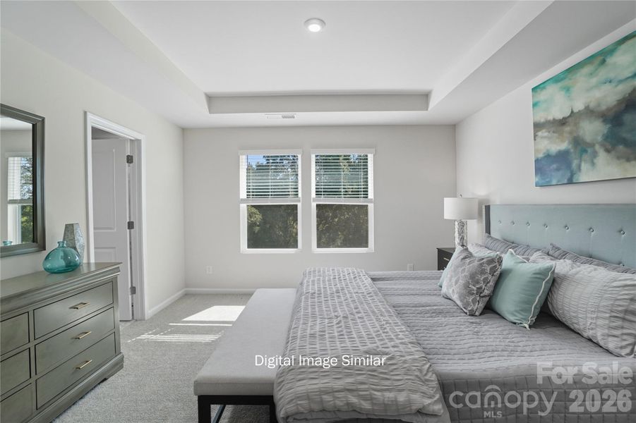 Furnished interior view inside a new home in Bailey Run, Charlotte (Image 14).