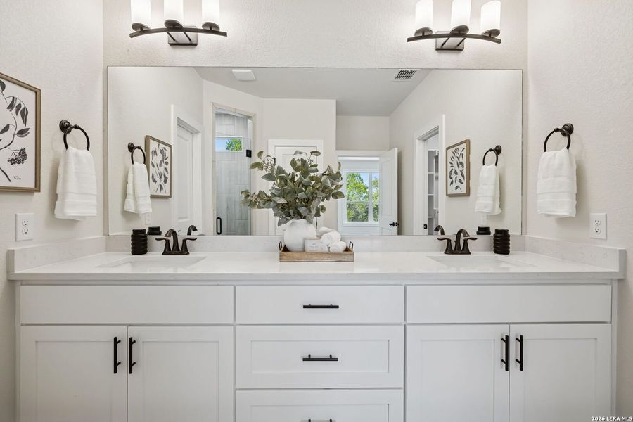 Furnished interior view inside a new home in , Fischer (Image 8).