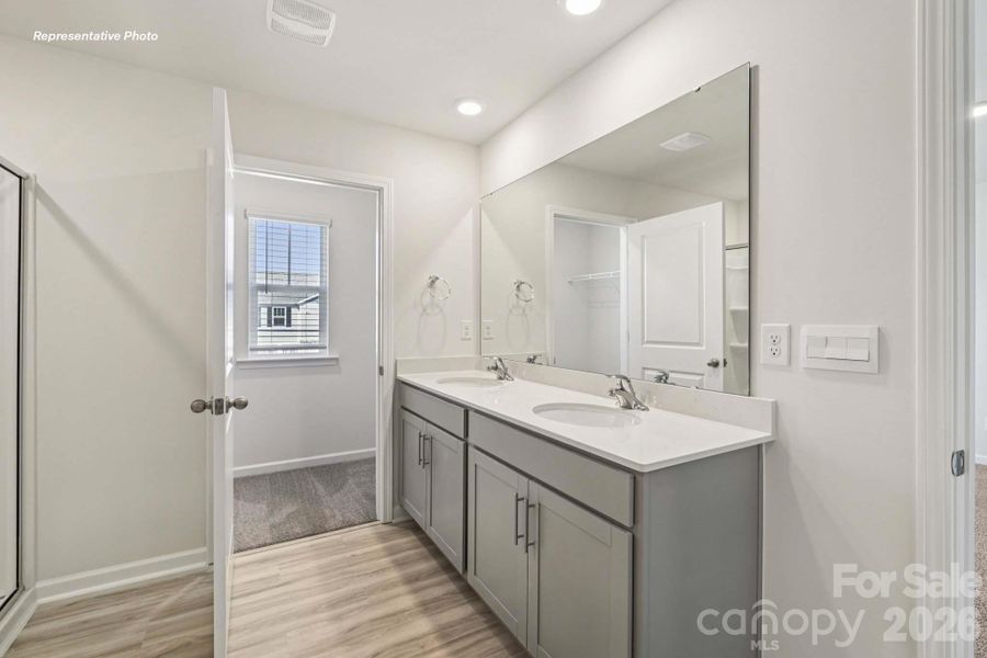 Furnished interior view inside a new home in Secrest Commons, Monroe (Image 11).