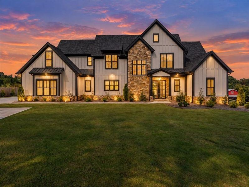 Front exterior of a new home in , Cumming, GA, highlighting curb appeal (Image 26).
