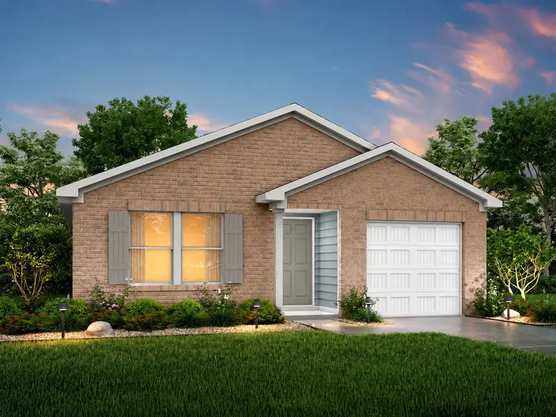 Front exterior of a new home in Nolan Farms, Winona, TX, highlighting curb appeal (Image 1). Front exterior of a new home in Nolan Farms, Winona, TX, highlighting curb appeal (Image 1).