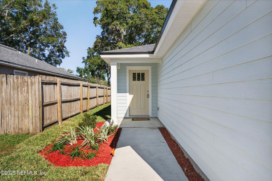 Exterior details and patio area of a home in , Jacksonville (Image 30). Exterior details and patio area of a home in , Jacksonville (Image 30).