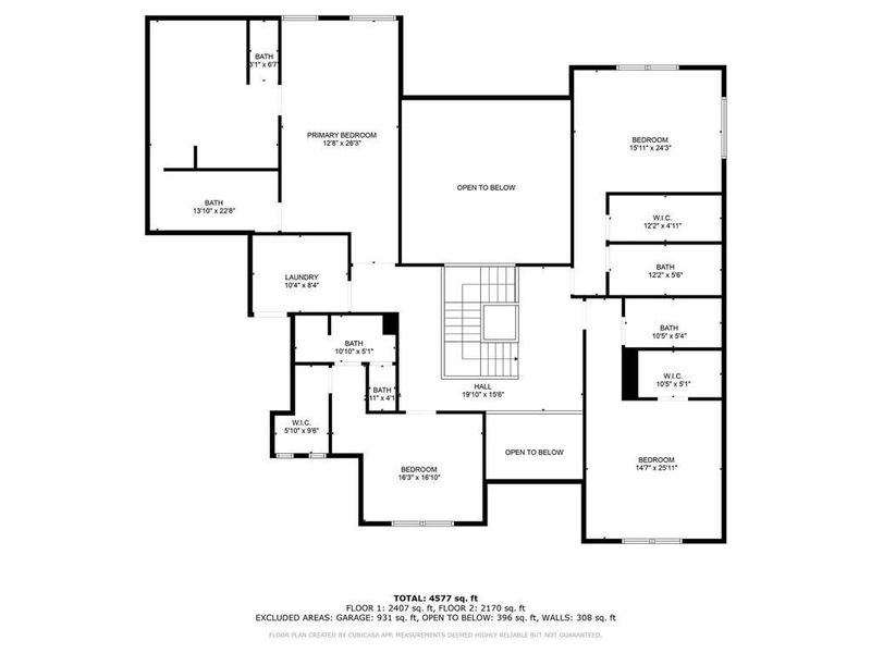 2D floor plan layout of this home in , Alpharetta, GA (Image 8).