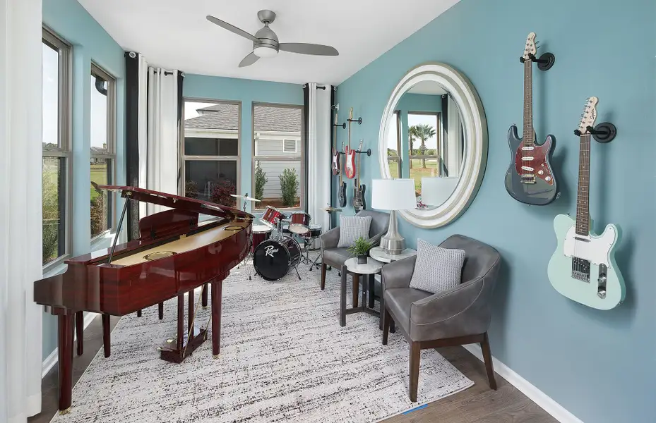 Furnished interior view inside a new home in Sun City Hilton Head, Bluffton (Image 9).