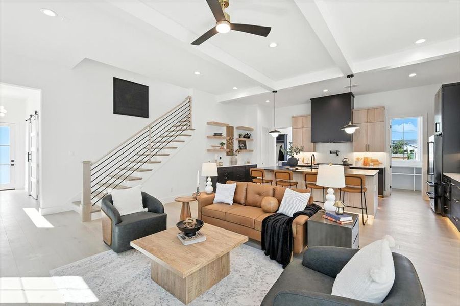 Furnished interior view inside a new home in , Roanoke (Image 13).