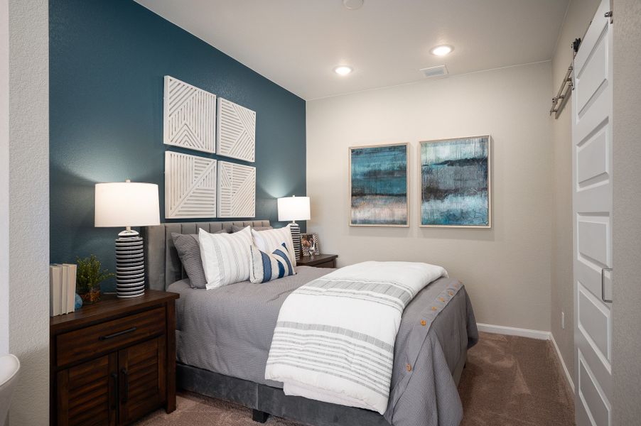 Furnished interior view inside a new home in The Vistas at West Mesa, Colorado Springs (Image 16).