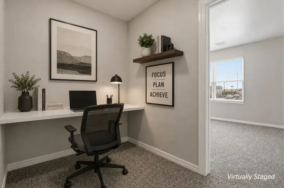 Furnished interior view inside a new home in Paseo del Este, El Paso (Image 6). Furnished interior view inside a new home in Paseo del Este, El Paso (Image 6).