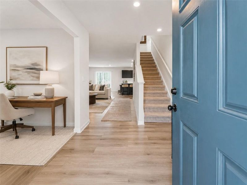 Furnished interior view inside a new home in , Winston (Image 7).