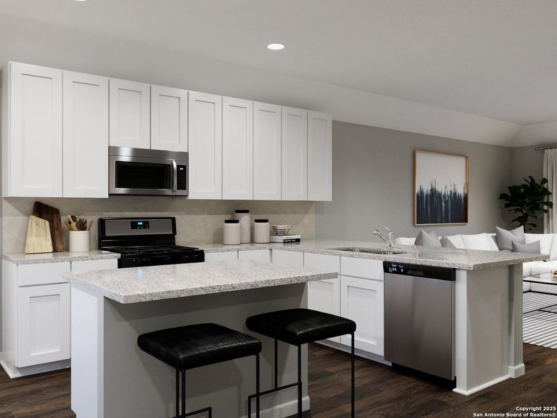 Furnished interior view inside a new home in Swenson Heights, Seguin (Image 16).