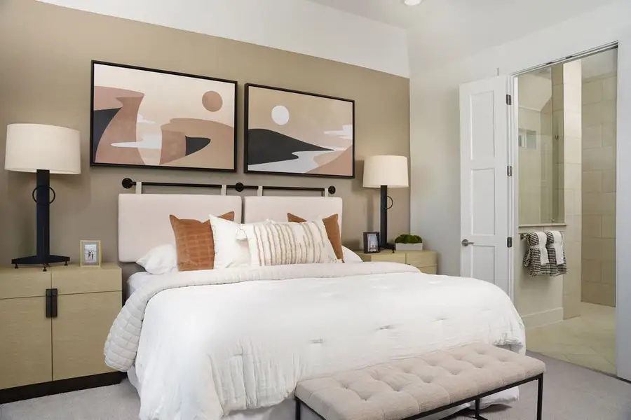 Representative furnished interior of a home built from the Sheffield by Beazer Homes in Elyson, Katy (Image 8).