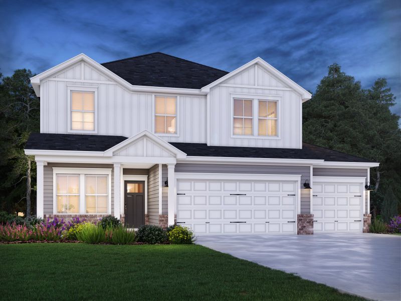 Representative exterior photo of a completed home built from the Rockwell by Meritage Homes in Briarcreek - Bronze Series, Cane Ridge, TN (Image 11).