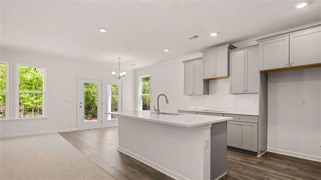 Furnished interior view inside a new home in Wildwood, Covington (Image 8).
